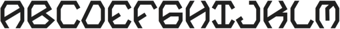 Polygon Block otf (400) Font UPPERCASE