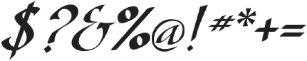 Polynesia Italic otf (400) Font OTHER CHARS