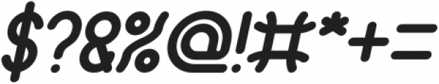 Polysoup Bold Italic otf (700) Font OTHER CHARS