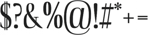 Pomino regular otf (400) Font OTHER CHARS