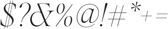 Ponte Extra Light Italic otf (200) Font OTHER CHARS