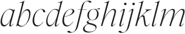 Ponte Extra Light Italic otf (200) Font LOWERCASE