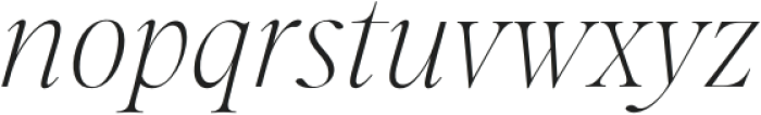 Ponte Extra Light Italic otf (200) Font LOWERCASE