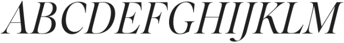 Ponte Regular Italic otf (400) Font UPPERCASE