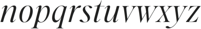 Ponte Regular Italic otf (400) Font LOWERCASE