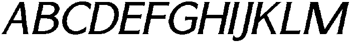 Pontique Oblique otf (400) Font UPPERCASE