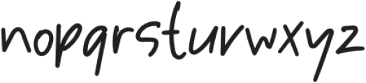 Ponypoket otf (400) Font LOWERCASE