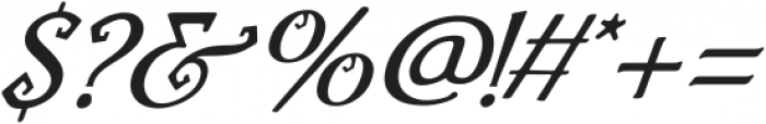 Pooky Halloween Italic otf (400) Font OTHER CHARS