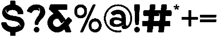 Poolary Regular otf (400) Font OTHER CHARS
