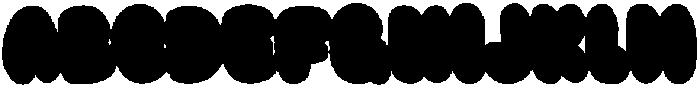 Popper Sparkle Blue otf (400) Font UPPERCASE