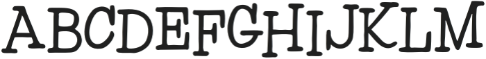 Poppier Regular otf (400) Font UPPERCASE