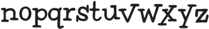 Poppier Regular otf (400) Font LOWERCASE