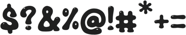 Poppy Boo otf (400) Font OTHER CHARS