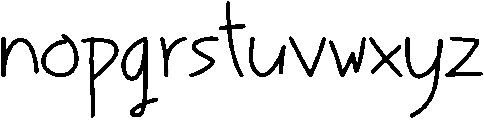 Poppy otf (400) Font LOWERCASE