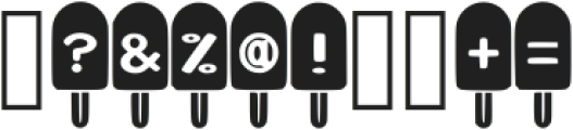 Popsicle Regular ttf (400) Font OTHER CHARS