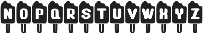 Popsicle Regular ttf (400) Font UPPERCASE
