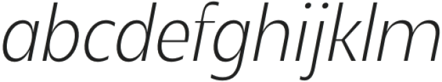 Popten Display Extra Light Italic otf (200) Font LOWERCASE