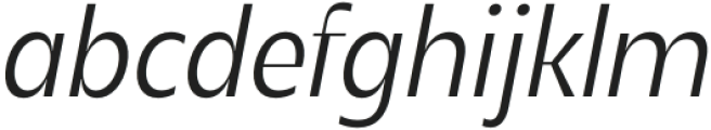 Popten Display Light Italic otf (300) Font LOWERCASE