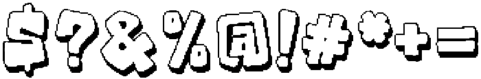 Populaz Outline3D otf (400) Font OTHER CHARS