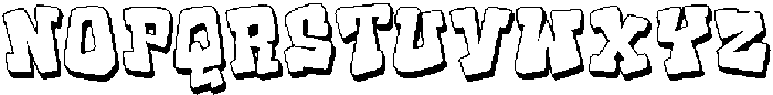Populaz Outline3D otf (400) Font UPPERCASE