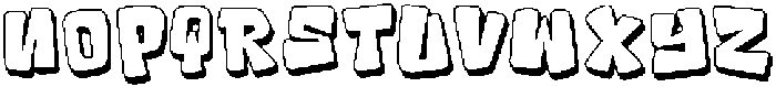 Populaz Outline3D otf (400) Font LOWERCASE