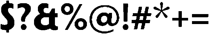 Porito-Bold otf (700) Font OTHER CHARS