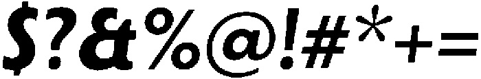Porito-BoldOblique otf (700) Font OTHER CHARS
