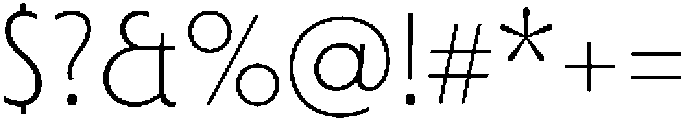 Porito Light otf (300) Font OTHER CHARS
