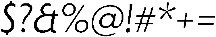 Porito-RegularOblique otf (400) Font OTHER CHARS