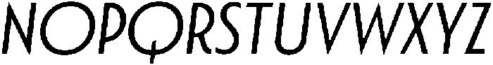 Porito-RegularOblique otf (400) Font UPPERCASE