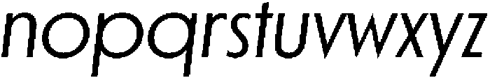 Porito-RegularOblique otf (400) Font LOWERCASE