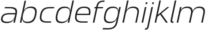 Pork Chop Book Oblique otf (400) Font LOWERCASE