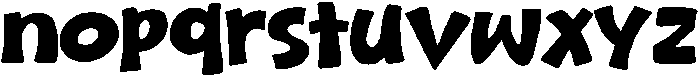 Porky Bold otf (700) Font LOWERCASE