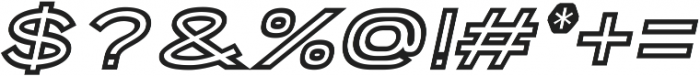 Porter Sans Inline Oblique ttf (400) Font OTHER CHARS