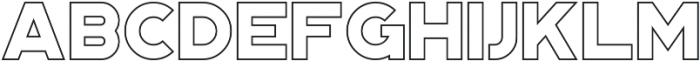 Portico Outline otf (400) Font UPPERCASE