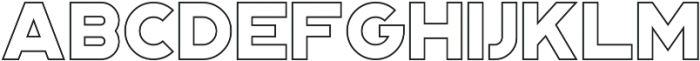 Portico Outline otf (400) Font LOWERCASE
