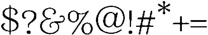 Portofell Regular otf (400) Font OTHER CHARS