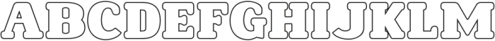 PortsPlayOutline-Regular otf (400) Font UPPERCASE