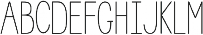 Posch Sans Serif Light otf (300) Font UPPERCASE