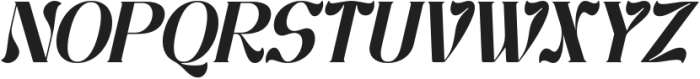 Posisy Italic otf (400) Font UPPERCASE