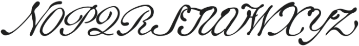Positano Sunday Script otf (400) Font UPPERCASE