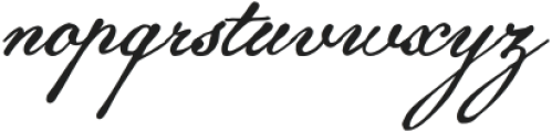 Positano Sunday Script otf (400) Font LOWERCASE