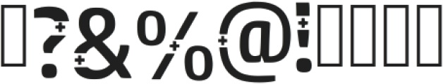 Positive Regular otf (400) Font OTHER CHARS