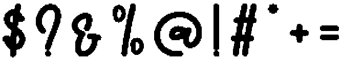Positive Thinking Regular otf (100) Font OTHER CHARS