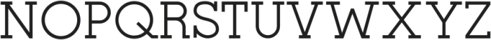 Post Serif Regular otf (400) Font UPPERCASE