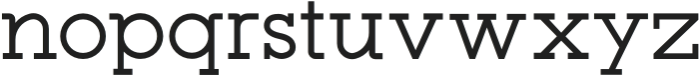 Post Serif Regular otf (400) Font LOWERCASE