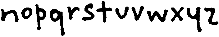 PostcardsFromViennaJumpy2-Reg otf (400) Font LOWERCASE