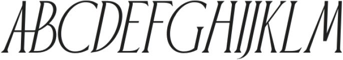 Postenia Italic otf (400) Font UPPERCASE