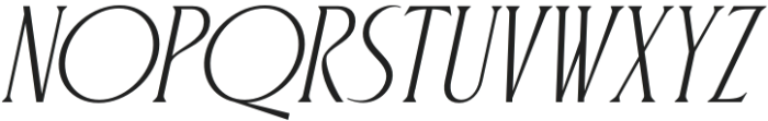 Postenia Italic otf (400) Font UPPERCASE