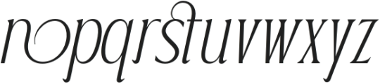 Postenia Italic otf (400) Font LOWERCASE